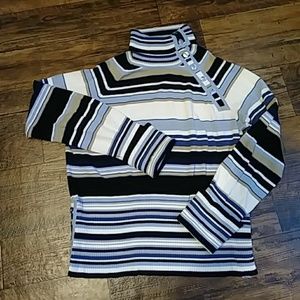 Button up turtle neck